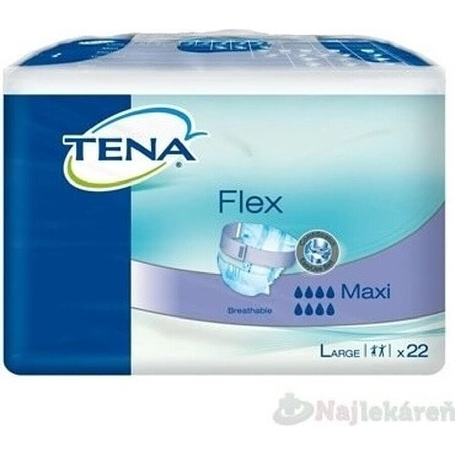 TENA Flex Maxi L 1×22 pcs, culotte d'incontinence avec ceinture à dégagement rapide