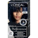 L'Oréal Paris Préférence Vivid Colors permanente haarkleuring 1×1 set, Le Marais - Blue Black, 60+90+54 ml