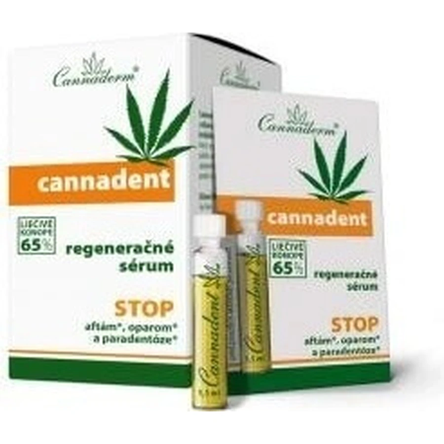 Cannaderm CANNADENT sérum régénérant 10×1,5 ml pour les boutons de fièvre et les aphtes