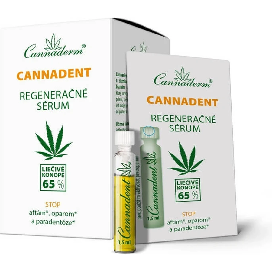 Cannaderm CANNADENT sérum régénérant 10×1,5 ml pour les boutons de fièvre et les aphtes