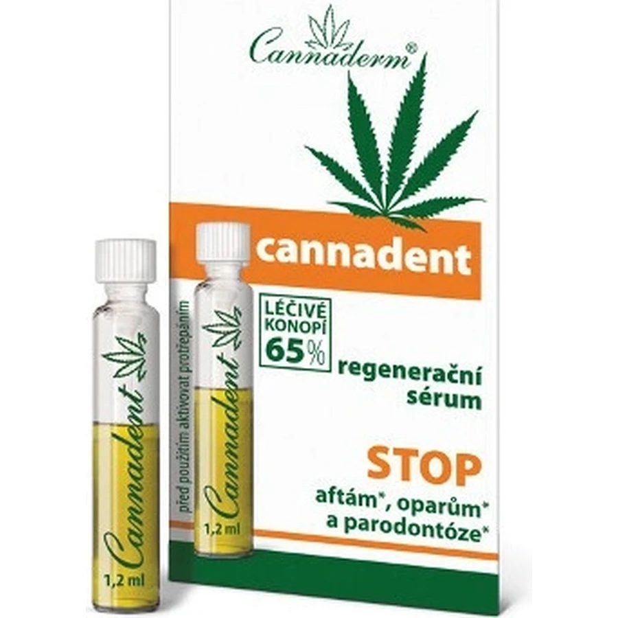 Cannaderm CANNADENT sérum régénérant 10×1,5 ml pour les boutons de fièvre et les aphtes