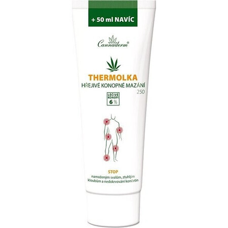 Cannaderm Thermolka - wärmendes Hanf-Gleitmittel 1×250 ml, Massage-Gel