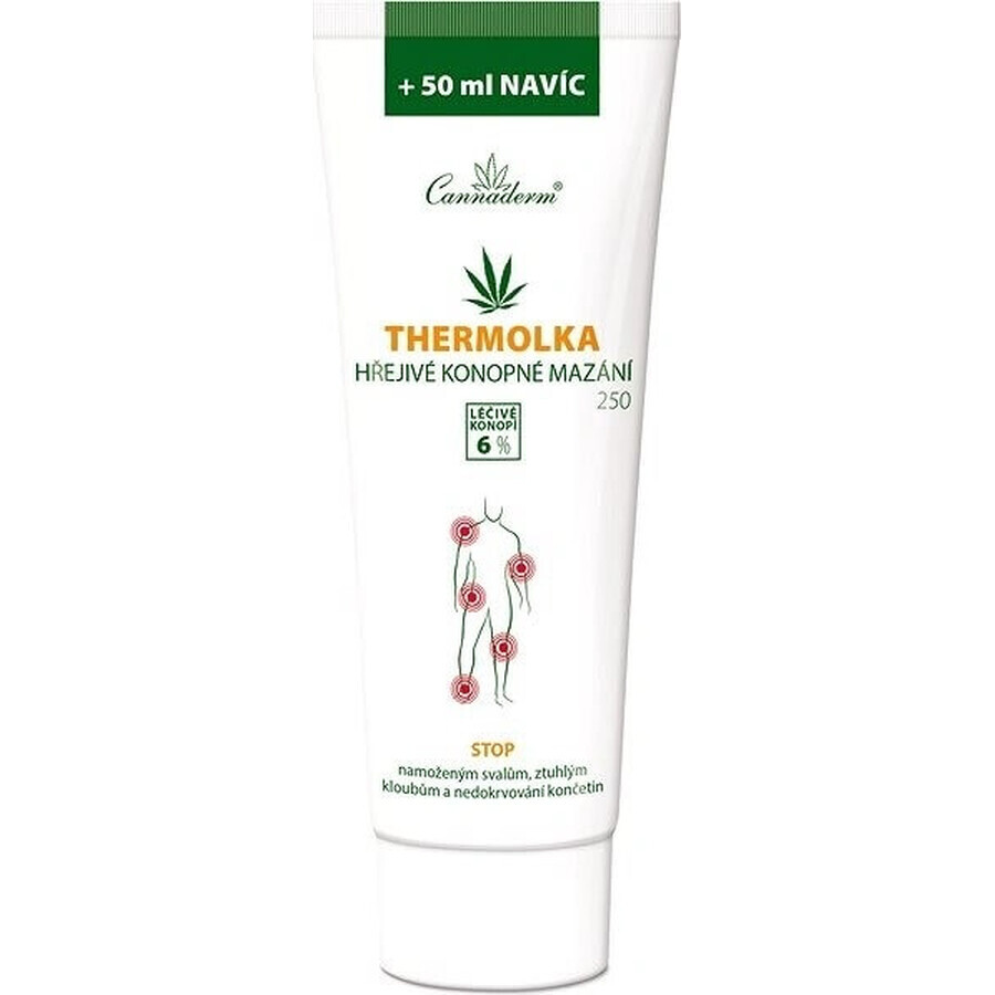 Cannaderm Thermolka - wärmendes Hanf-Gleitmittel 1×250 ml, Massage-Gel