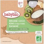 BABYBIO Dessert met kokosmelk - appel en peer (4x 85 g) 4×85 g