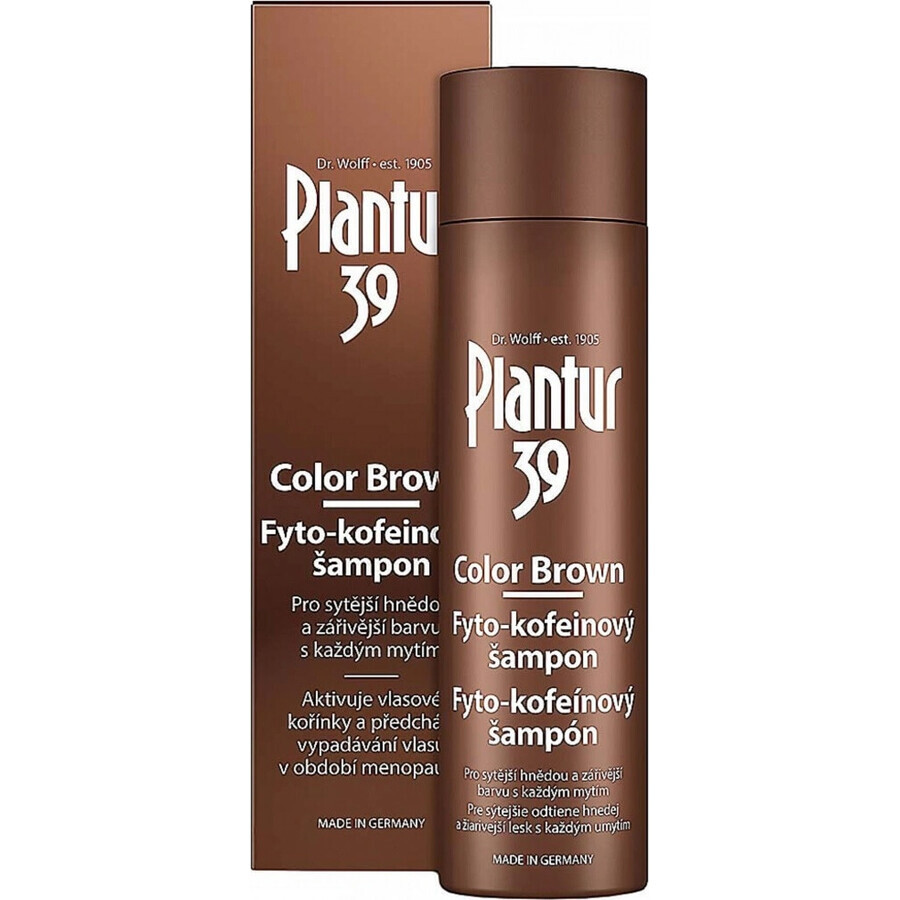 Shampoo Plantur 39 Farbe Braun Phyto-Koffein 1×250 ml, Shampoo mit Koffein