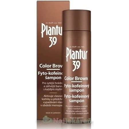 Shampoo Plantur 39 Color Brown Phyto-caffeine Phyto-caffeine 1×250 ml, shampoo with caffeine