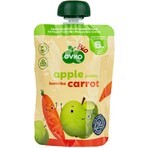 OVKO Hrană organică pentru copii Măr Morcov 1×90 g, capsulă de fructe