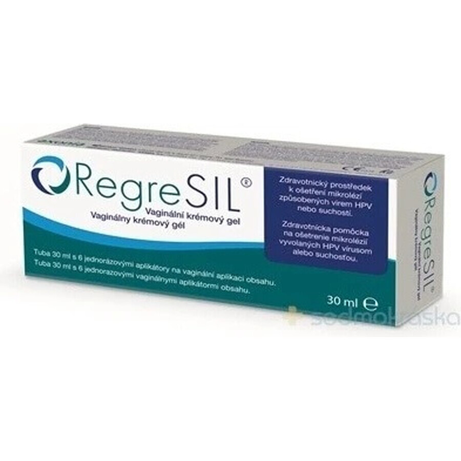 Set RegreSIL 1×1, vaginale gelcrème 30 ml + 6 inbrenghulzen