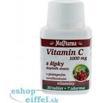 MedPharma VITAMINE C 1000 mg met rozenbottels 1×37 tbl, geleidelijke afgifte