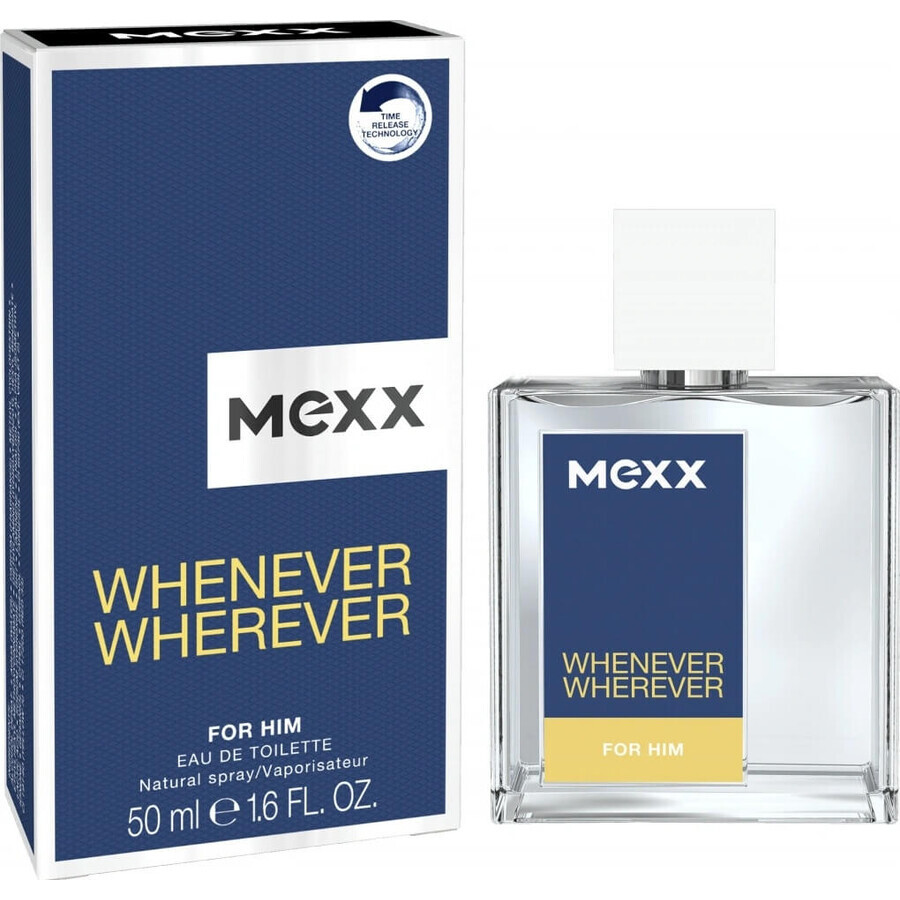 Mexx Whenever Whenever Wherever Men Edt 50ml 1×50 ml, Eau de Toilette