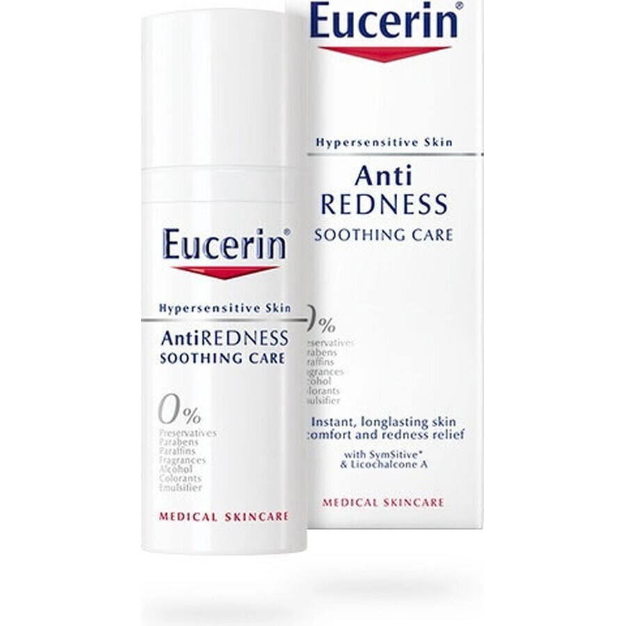 Eucerin ANTI-REDNESS cremă calmantă 1×50 ml, pentru pielea sensibilă predispusă la roșeață