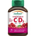 JAMIESON VITAMINS C en D3 kersen 500 mg/ 500 IU 1×75 tbl, VITAMINS C en D3, kersen