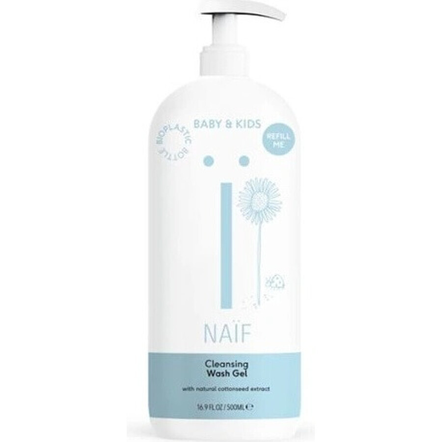 NAÏF Cleansing and Washing Gel for Babies and Children 1×500 ml, Cleansing and Washing Gel for Babies and Children