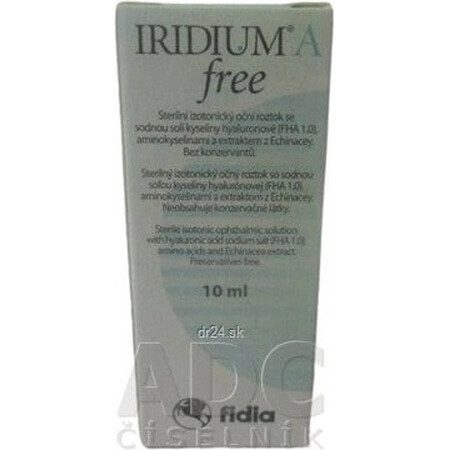 IRIDIUM A free Sterile isotonic ocular solution 1×10 ml