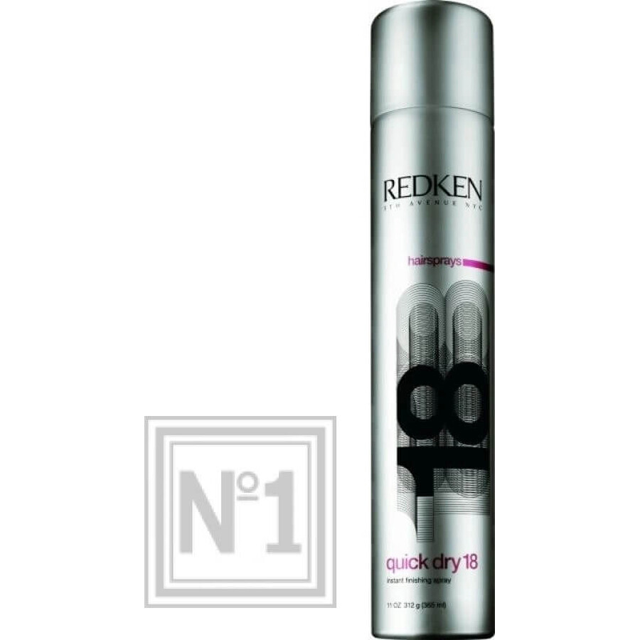 Redken Quick Dry sterk fixerende haarlak 1×400 ml, haarlak