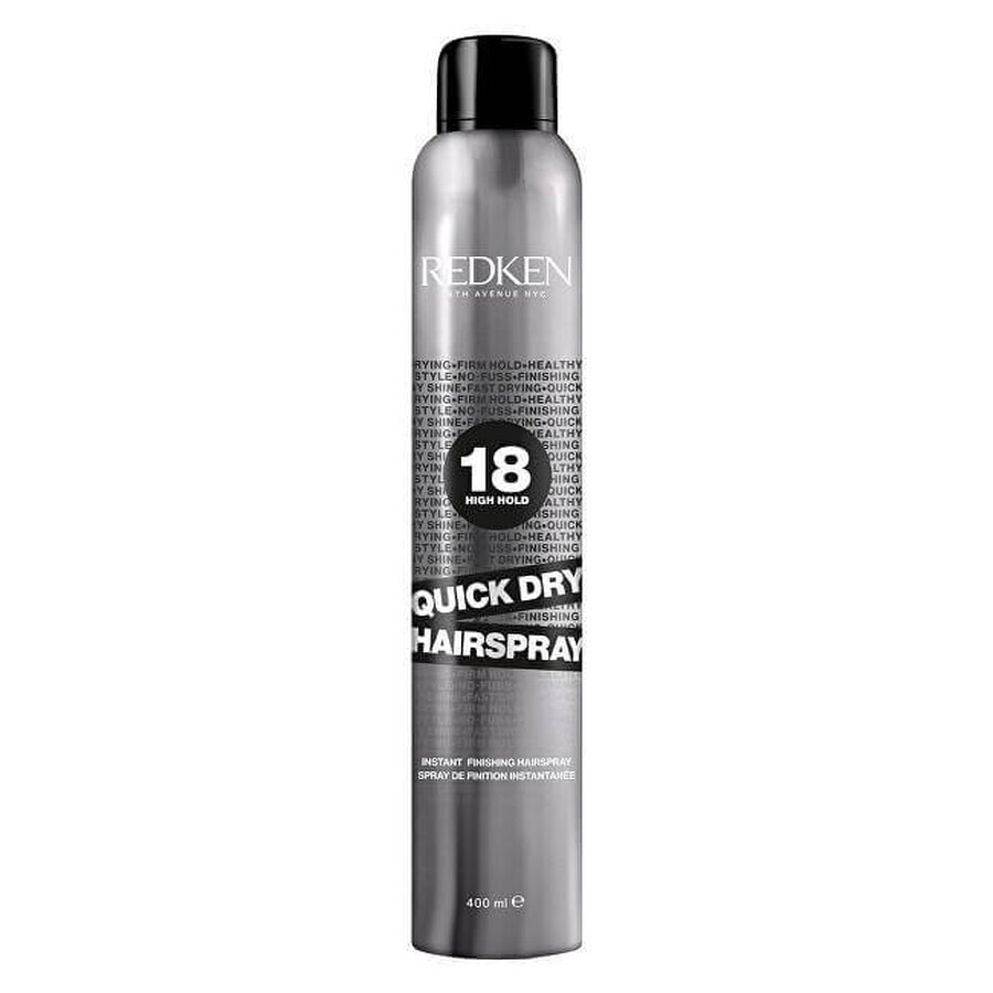 Redken Quick Dry sterk fixerende haarlak 1×400 ml, haarlak