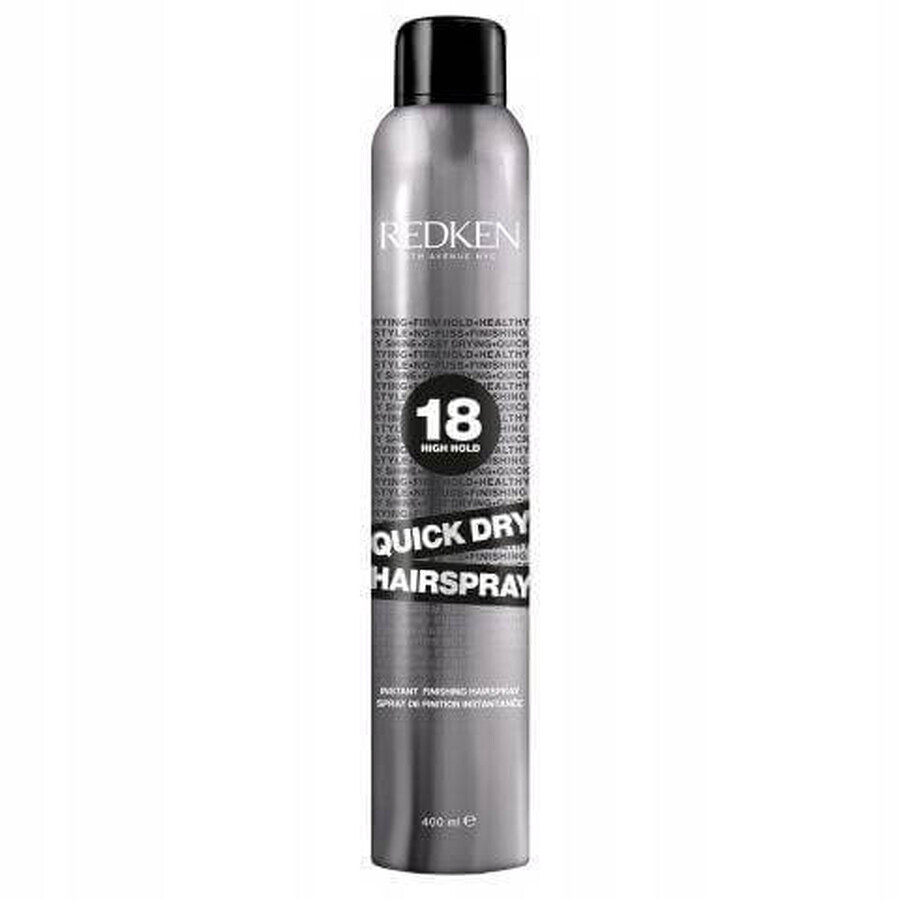 Redken Quick Dry sterk fixerende haarlak 1×400 ml, haarlak