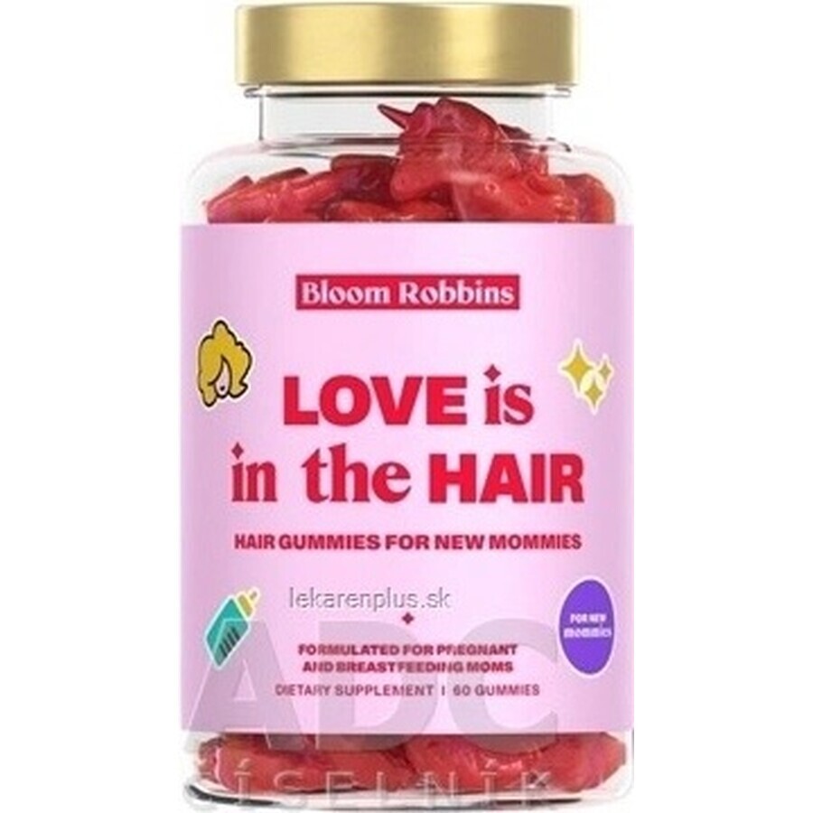 LOVE is in the HAIR - Haargom voor nieuwe moeders 1×60 stuks, voedingssupplement voor moeders