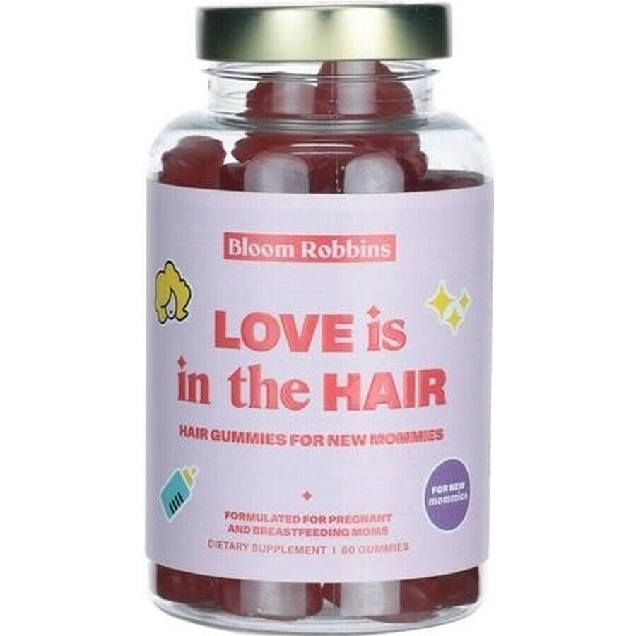 LOVE is in the HAIR - Haargom voor nieuwe moeders 1×60 stuks, voedingssupplement voor moeders