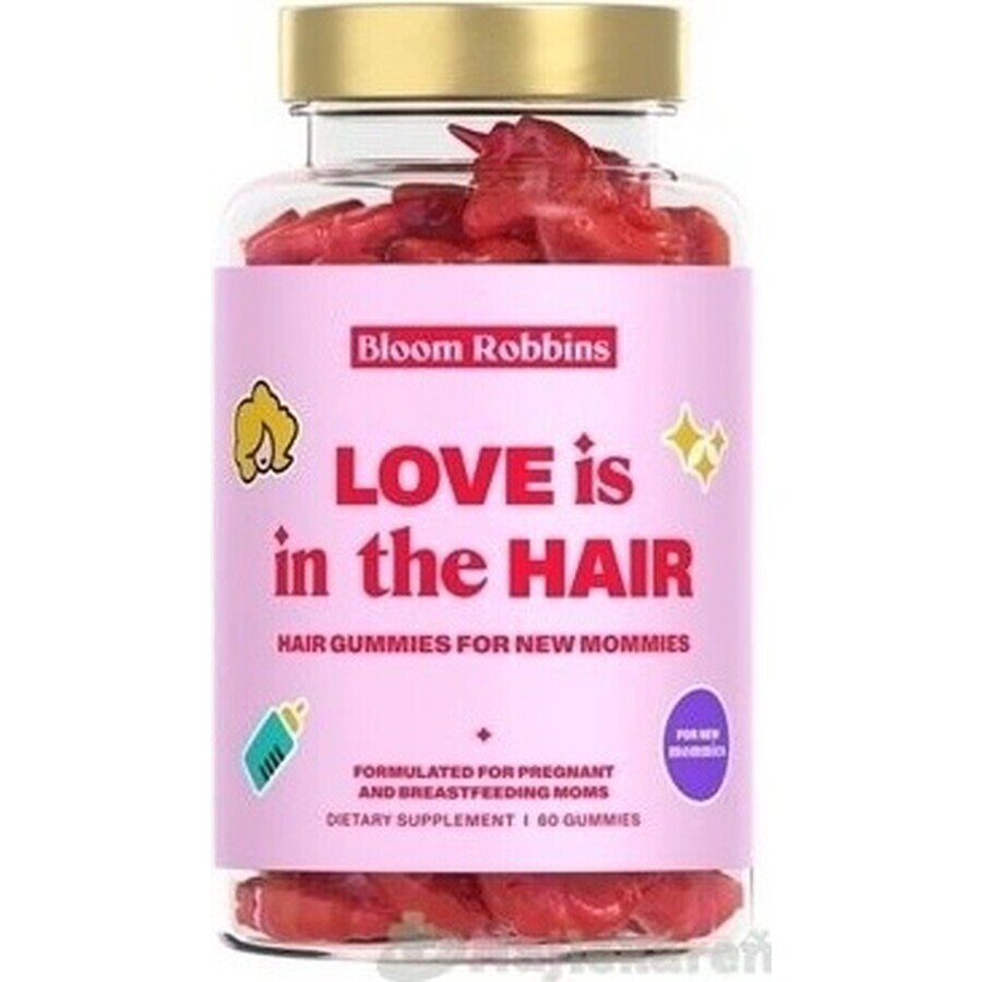 LOVE is in the HAIR - Haargom voor nieuwe moeders 1×60 stuks, voedingssupplement voor moeders