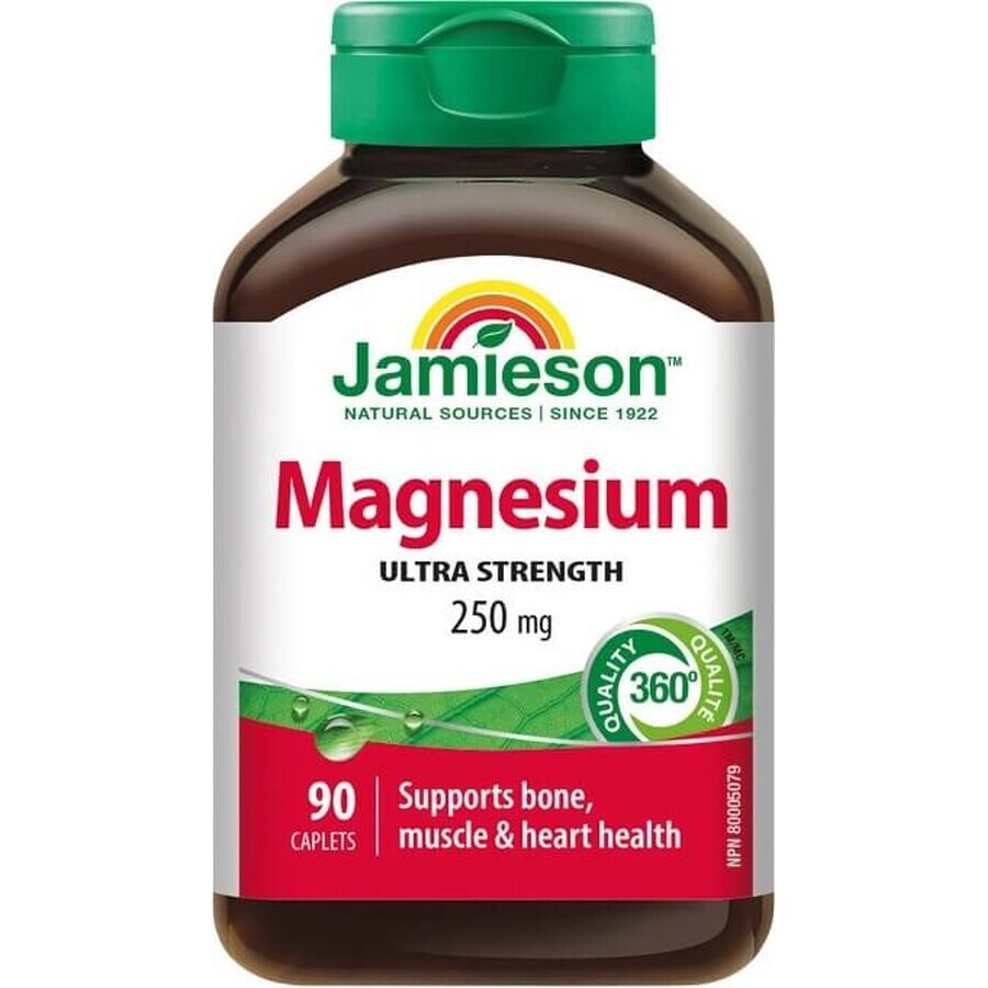 JAMIESON MAGNESIUM 250 mg 1×90 tbl, magnesium