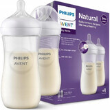 Philips AVENT Natural Response-fles 330 ml, 3m+ 2 stuks 1×2 stuks 1×2 Fles, glas