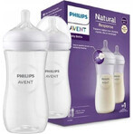 Philips AVENT Natural Response Bottle 330 ml, 3m+ 2 pcs 1×2 pcs 1×2 Bottle, glass