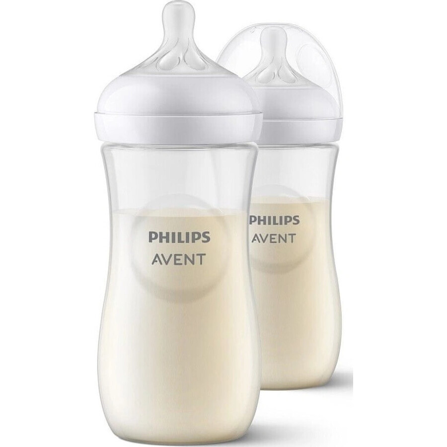 Philips AVENT Natural Response Bottle 330 ml, 3m+ 2 pcs 1×2 pcs 1×2 Bottle, glass