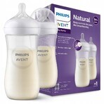 Philips AVENT Natural Response Bottle 330 ml, 3m+ 2 pcs 1×2 pcs 1×2 Bottle, glass