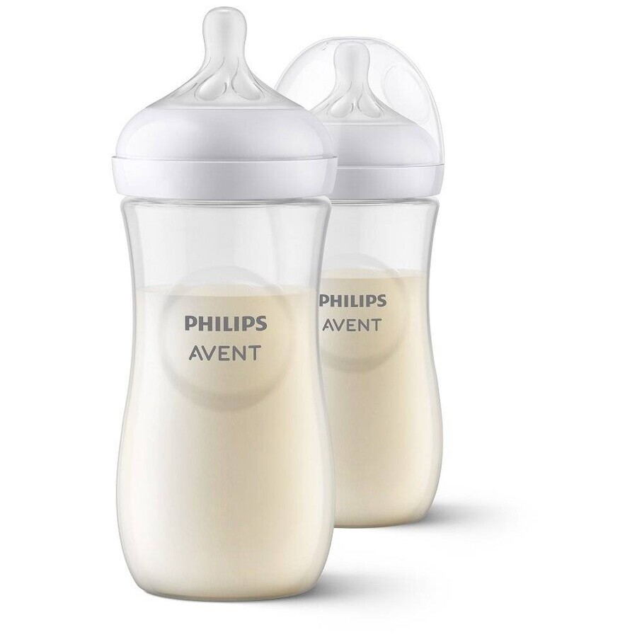 Philips AVENT Natural Response Bottle 330 ml, 3m+ 2 pcs 1×2 pcs 1×2 Bottle, glass