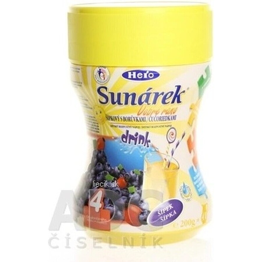 Sunar oplosdrank Rozenbottel met Cranberry 1×200 g