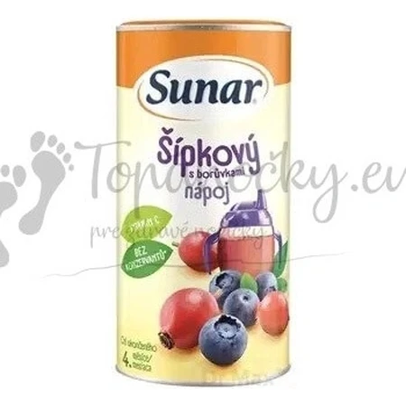Bevanda solubile Sunar alla rosa canina con mirtillo rosso 1×200 g