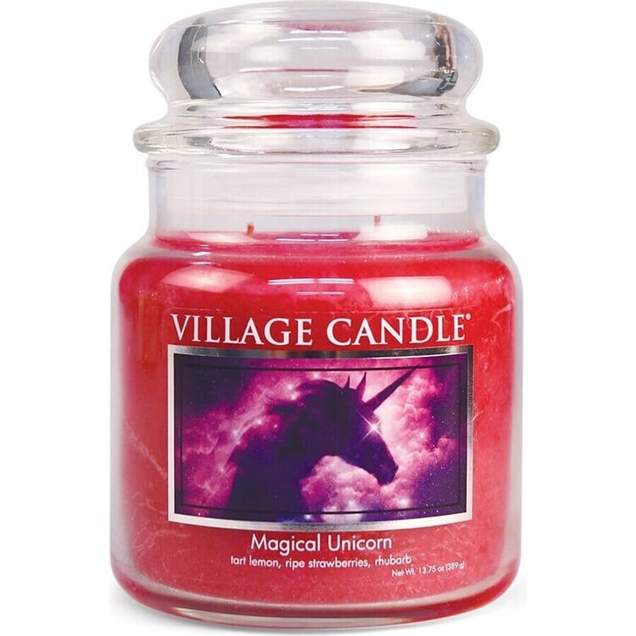 Village Candle Duftkerze im Glas - Magical Unicorn, mittelgroß 1×1 Stück, Duftkerze