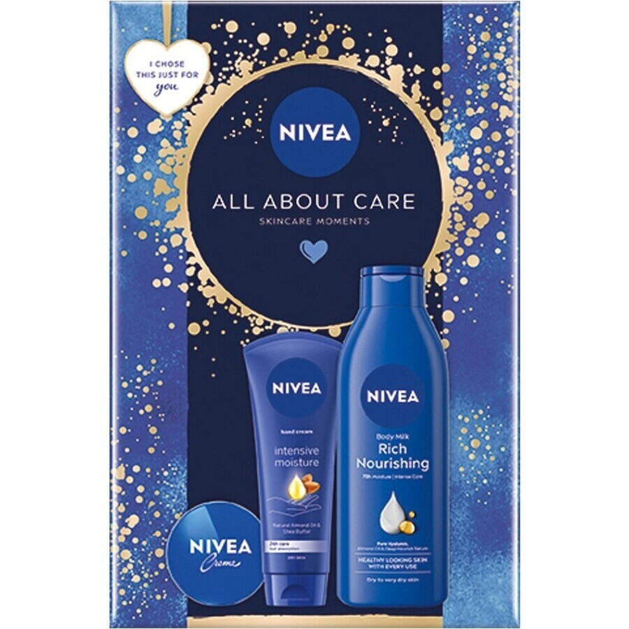 NIVEA BOX BODY MILK 1×1 pcs, pack regalo