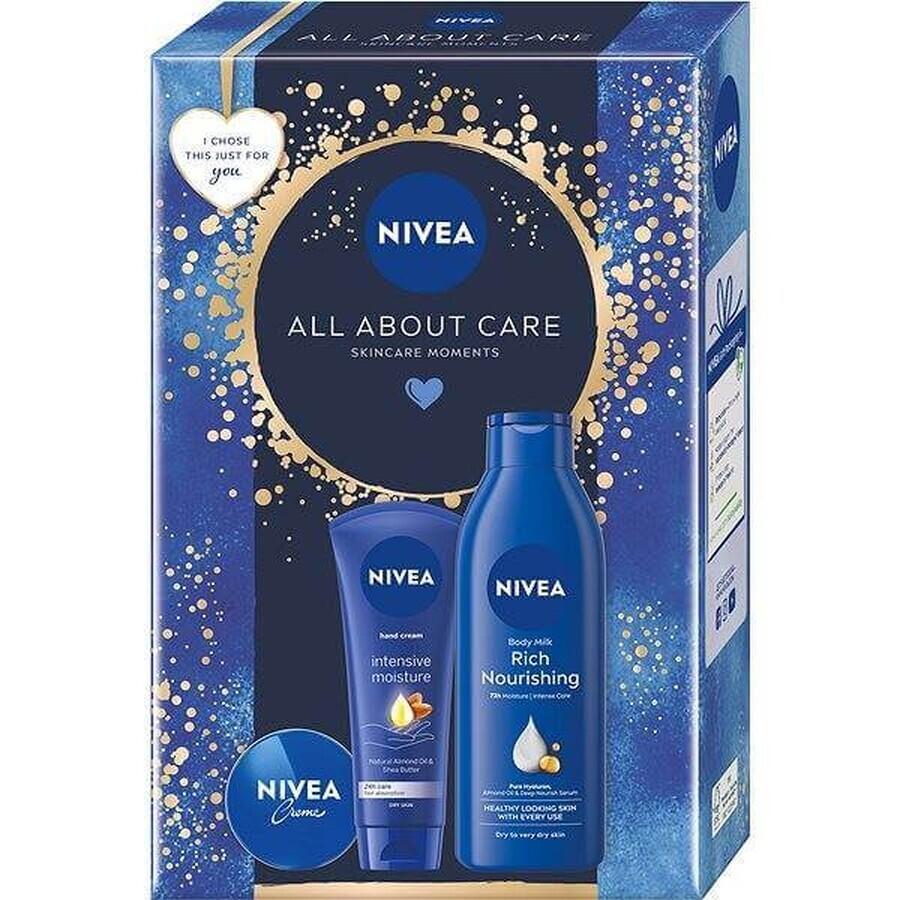 NIVEA BOX BODY MILK 1×1 pcs, pack regalo