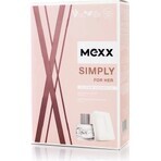 MEXX SIMPLY FOR HER Eau de Toilette 20ML + Seife 75G 1×1Stück, Kosmetikset für Frauen