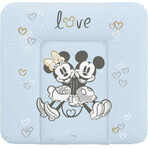 CEBA Disney Minnie & Mickey Blue 1×1 soft changing mat for chest of drawers (75x72) Disney Minnie & Mickey Blue 1×1 pc