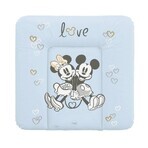 CEBA Disney Minnie & Mickey Blue 1×1 soft changing mat for chest of drawers (75x72) Disney Minnie & Mickey Blue 1×1 pc