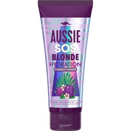 Aussie SOS Blonde Conditioner Purple Moisturizing Conditioner 1×200ml, hair conditioner