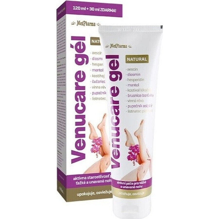 MedPharma VENUCARE GEL NATURAL 1×150 ml, Gel 120 ml+30 ml gratis