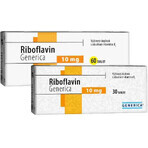 GENERICA Riboflavin 10 mg 1×30 tbl, Nahrungsergänzungsmittel