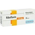 GENERICA Riboflavin 10 mg 1×30 tbl, Nahrungsergänzungsmittel