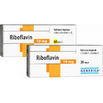 GENERICA Riboflavin 10 mg 1×30 tbl, Nahrungsergänzungsmittel