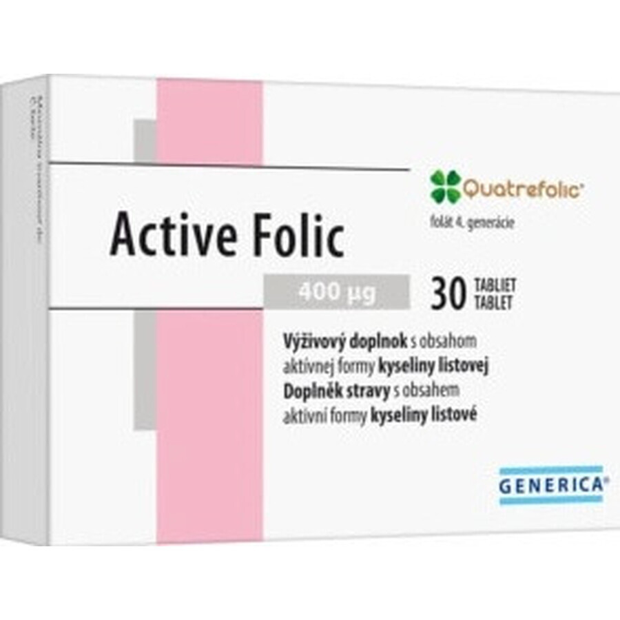 GENERICA Active Folic 1×30 tbl, integratore alimentare