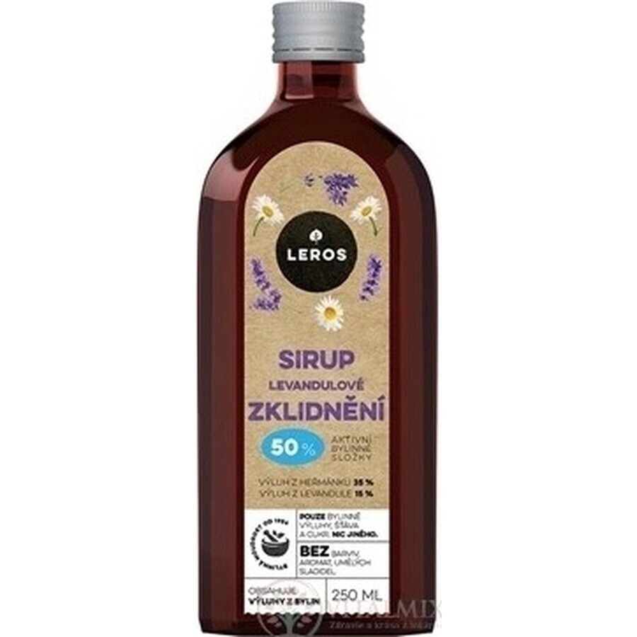 LEROS LEVANDULE SOOTHING SYRUP 1×250 ml, Sirup zur Beruhigung des Körpers