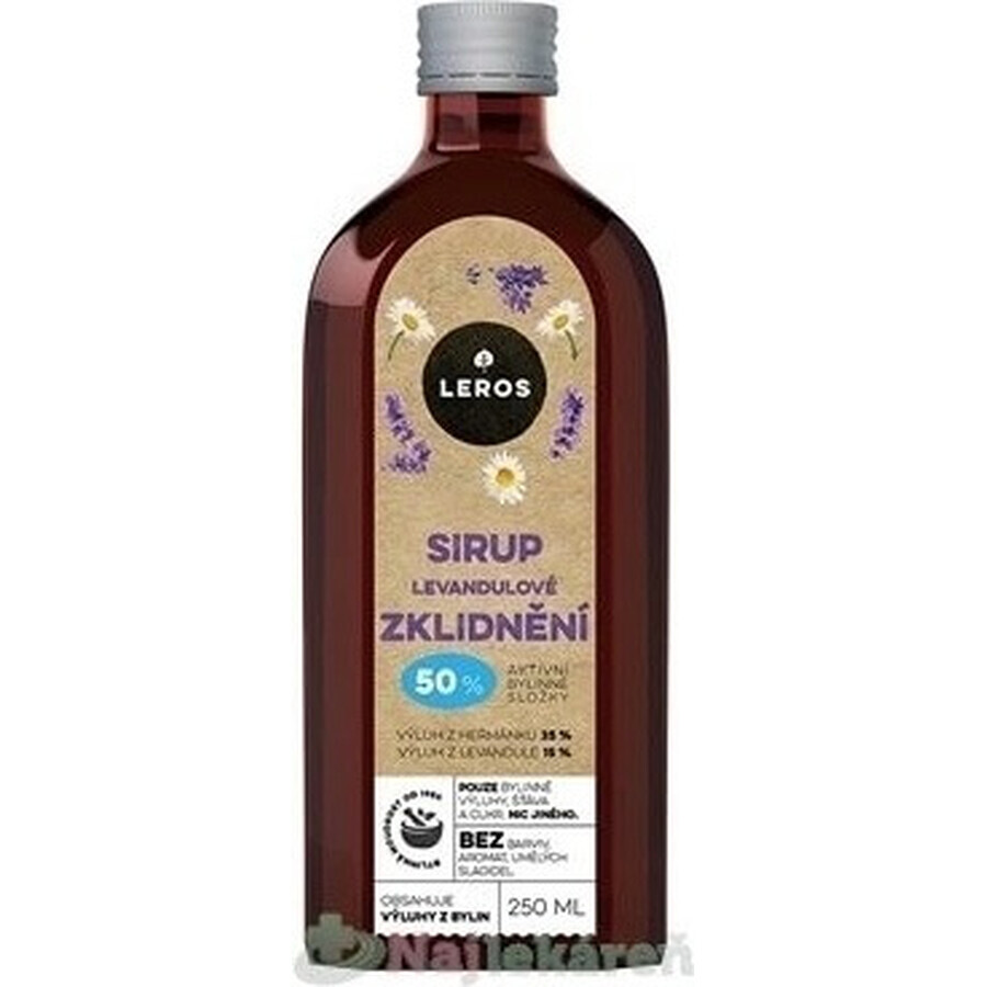 LEROS LEVANDULE SOOTHING SYRUP 1×250 ml, Sirup zur Beruhigung des Körpers