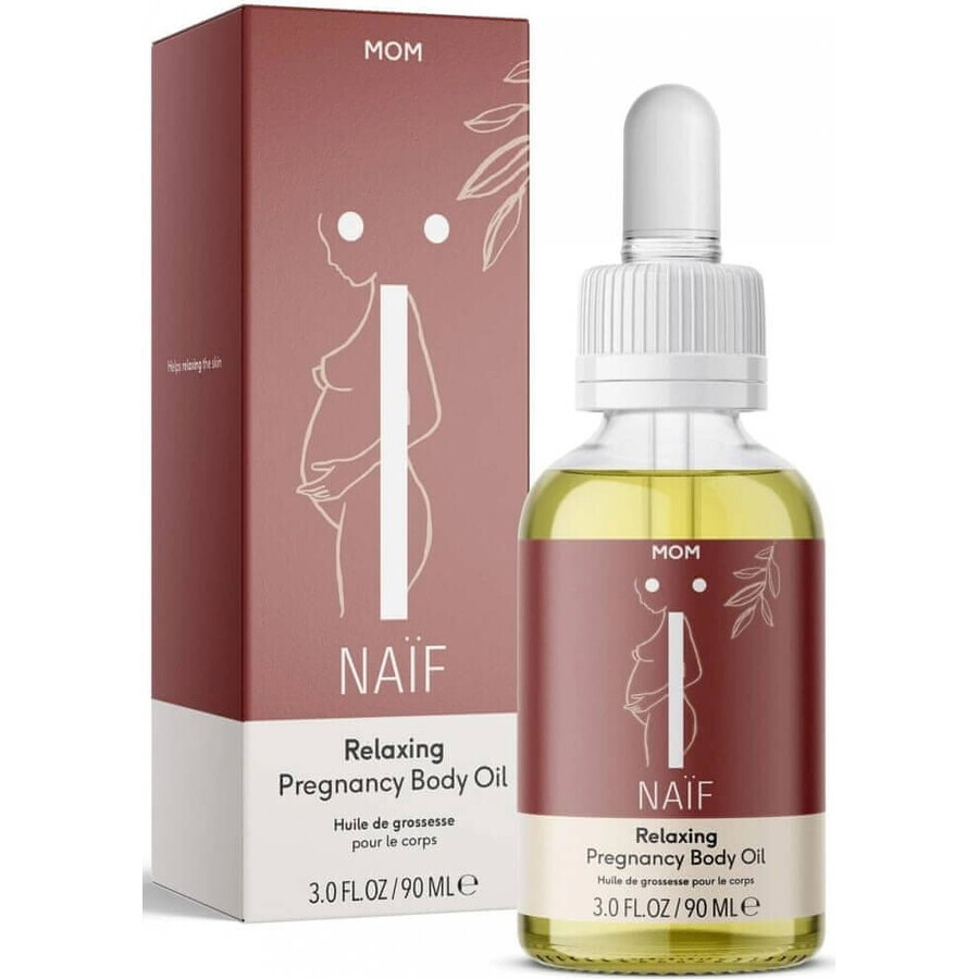 NAÏF Aceite Antiestrías Embarazo 1×90 ml, aceite antiestrías