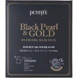 Petitfee & Koelf Maschera idrogel oro e perla nera Confezione da 32 g * 5 fogli 1×32 g * 5 fogli