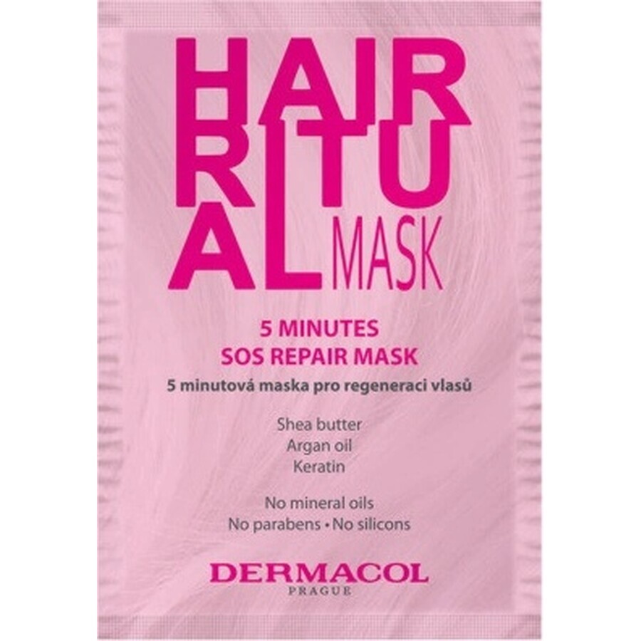 Dermacol HAIR RITUAL 5-minute mask for hair regeneration 1×15 ml