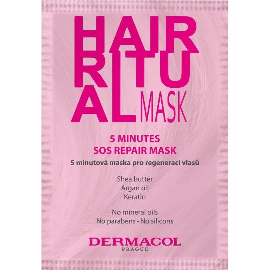 Dermacol HAIR RITUAL 5-minute mask for hair regeneration 1×15 ml